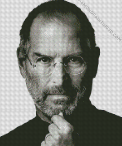 Black And White Steve Jobs Diamond Paintings