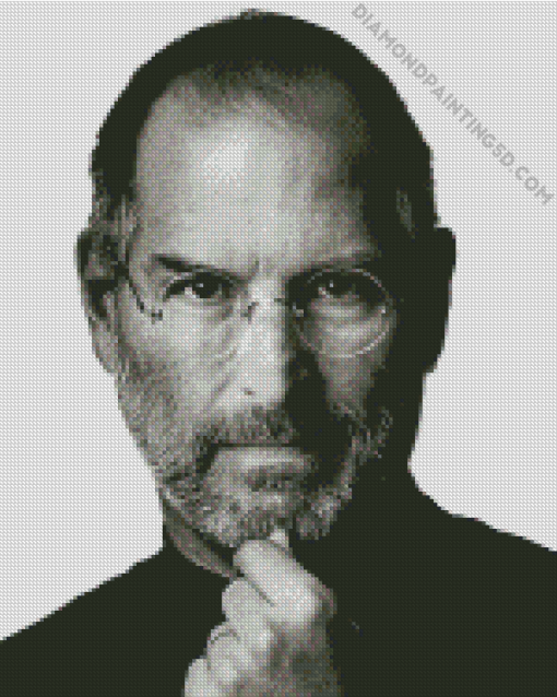 Black And White Steve Jobs Diamond Paintings