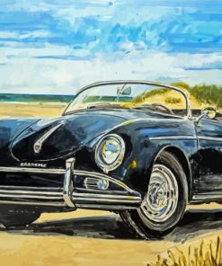 Black Porsche Art Diamond Paintings