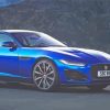 Blue Jaguar F Type Diamond Paintings