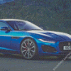 Blue Jaguar F Type Diamond Paintings