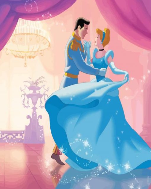 Cinderella And The Prince Dancing Diamond Paintings