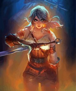 Ciri From The Witcher Art Diamond Paintings