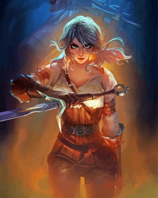 Ciri From The Witcher Art Diamond Paintings