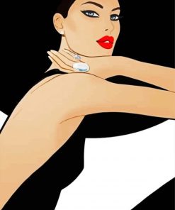 Elegant Lady Diamond Paintings