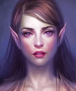 Elf With Violet Eyes Diamond Paintings