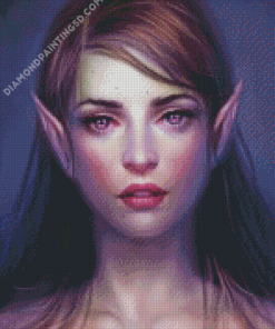 Elf With Violet Eyes Diamond Paintings