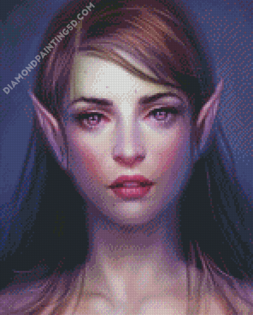 Elf With Violet Eyes Diamond Paintings