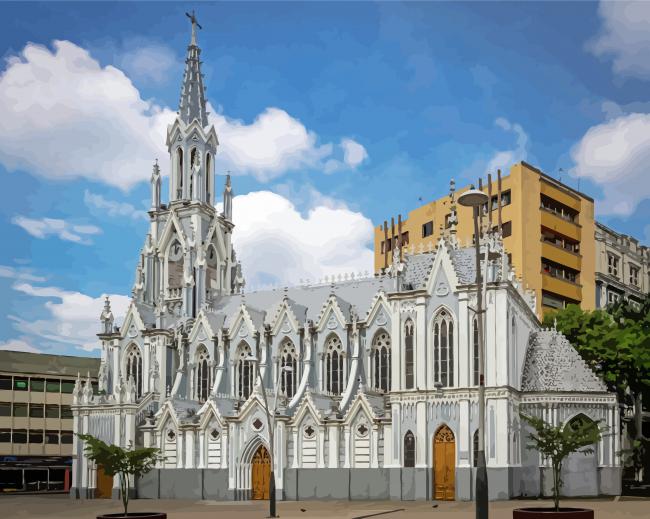 Ermita Church Colombia Building Diamond Paintings