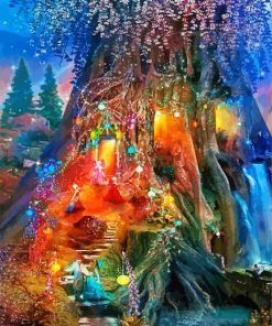 Fairies Tree Diamond Paintings