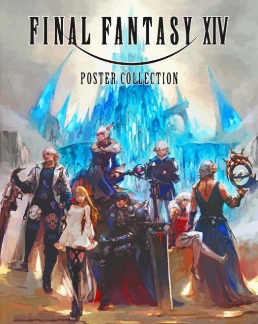 Final Fantasy XIV Poster Art Diamond Paintings