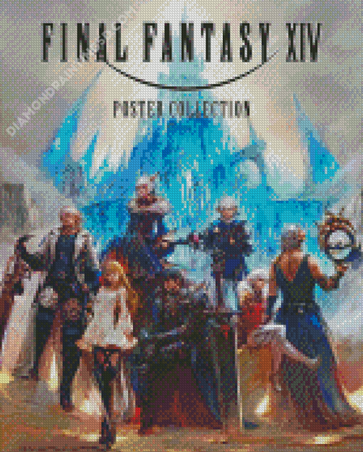 Final Fantasy XIV Poster Art Diamond Paintings