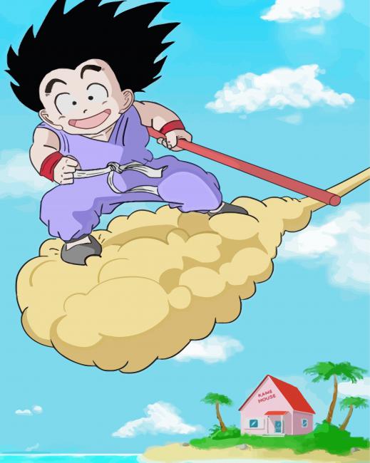 Flying Nimbus Kintoun Goku Diamond Paintings