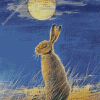 Full Moon Gazing Hare Diamond Paintings