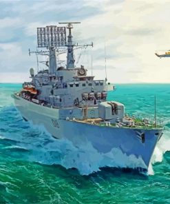 HMS British Navy Ships Diamond Paintings