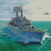 HMS British Navy Ships Diamond Paintings