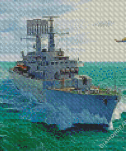 HMS British Navy Ships Diamond Paintings