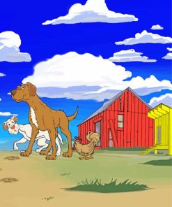 Hank The Cowdog Animated Movie Diamond Paintings