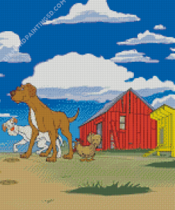 Hank The Cowdog Animated Movie Diamond Paintings