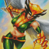 Hawkgirl Dc Comic Diamond Paintings