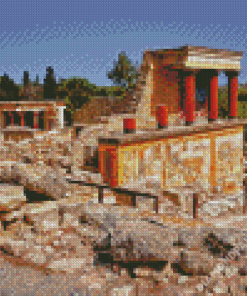 Heraklion Minoan Palace Of Knossos Diamond Paintings