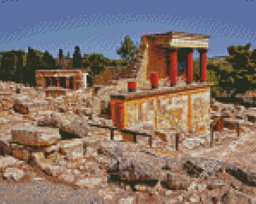 Heraklion Minoan Palace Of Knossos Diamond Paintings