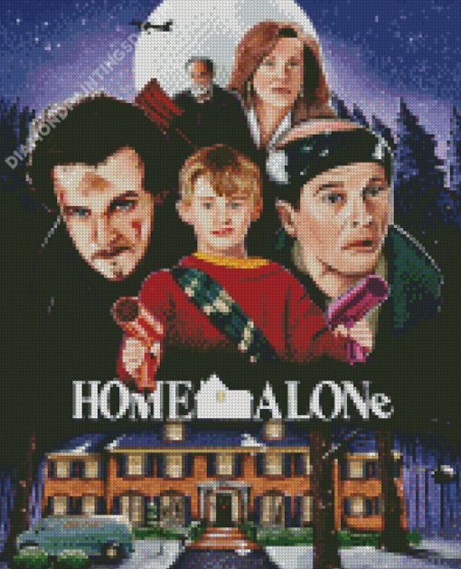 Home Alone Movie Poster Diamond Paintings