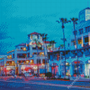 Huntington Beach Buildings Diamond Paintings