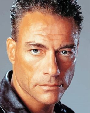 Jean Claude Van Damme Face Diamond Paintings