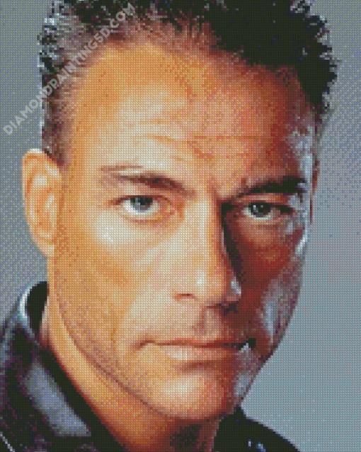 Jean Claude Van Damme Face Diamond Paintings