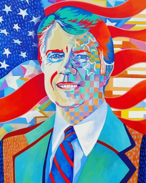 Jimmy Carter Pop Art Diamond Paintings