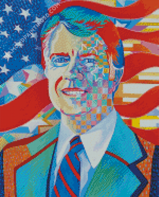 Jimmy Carter Pop Art Diamond Paintings