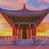 Korean Friendship Bell At Sunset Diamond Paintings