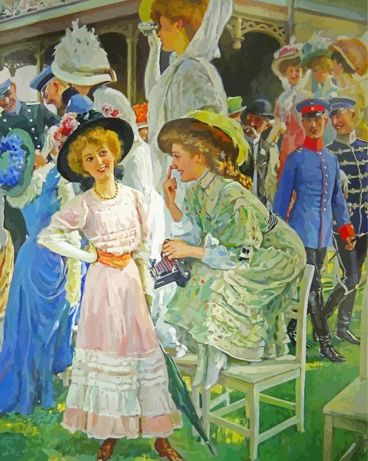 Ladies At The Races Diamond Paintings