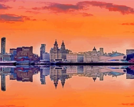 Liverpool Skyline Diamond Paintings