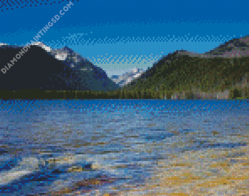 Loon Lake Landscape Diamond Paintings