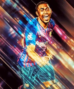 Malcom FCB Player Art Diamond Paintings