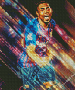 Malcom FCB Player Art Diamond Paintings