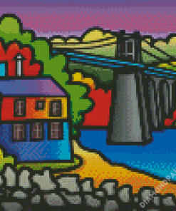 Menai Bridge Art Diamond Paintings