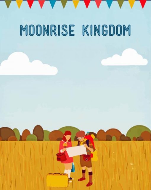 Moonrise Kingdom Movie Poster Art Diamond Paintings