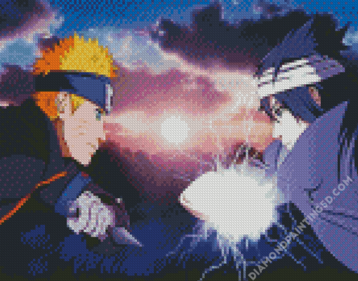 Naruto Vs Sasuke Anime Boys Diamond Paintings