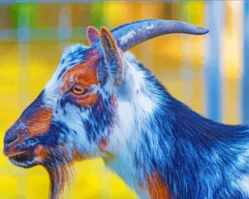 Nigerian Dwarf Goat Side Profile Diamond Paintings