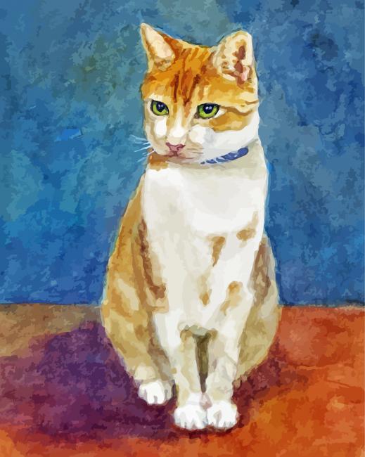 Orange Tabby Cat Diamond Paintings