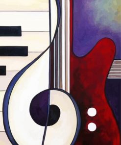 Piano Guitar Diamond Paintings