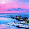 Pink Sky Sea Diamond Paintings