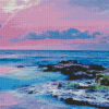 Pink Sky Sea Diamond Paintings