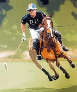 Polo Player Art Diamond Paintings