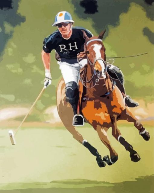 Polo Player Art Diamond Paintings