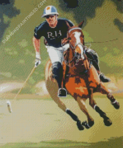 Polo Player Art Diamond Paintings