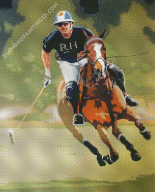 Polo Player Art Diamond Paintings